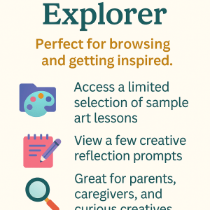 Creative Explorer Membership – $5/month