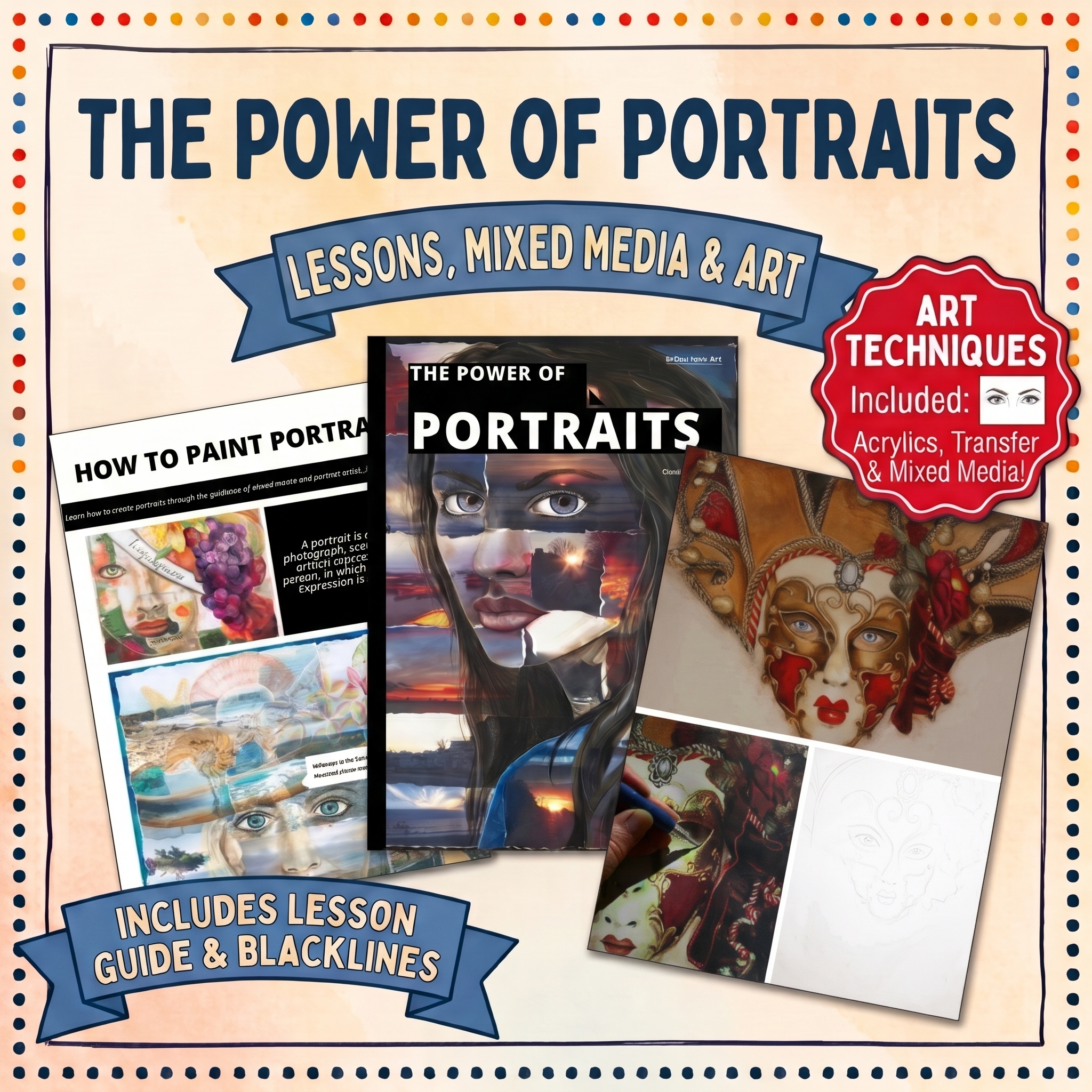 The Power of Portrait Painting: Lessons, Mixed Media & Art Techniques