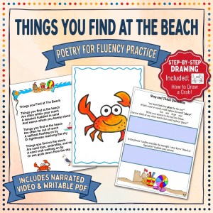 Things You Find at the Beach: Poetry for Fluency Practice & Response to Literature